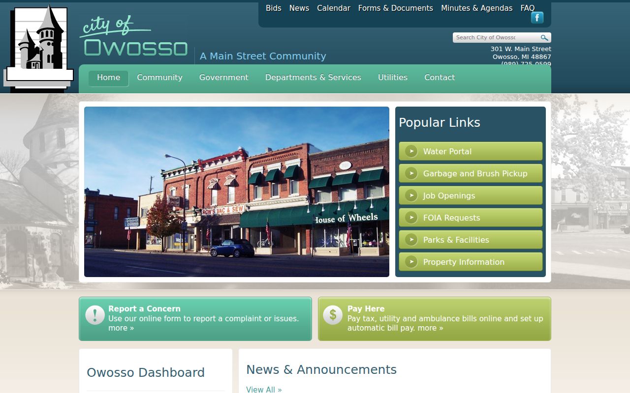 Owosso criminal records official city website